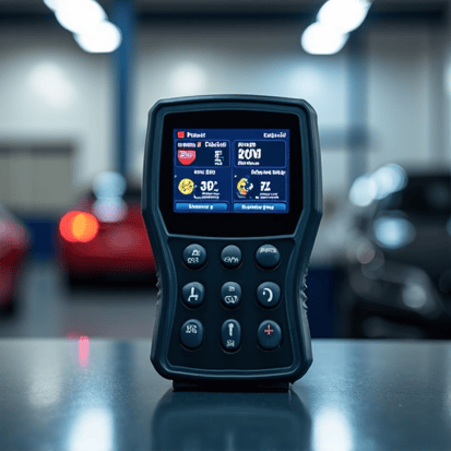 Owner-operator Samson personally inspecting the engine bay of a European vehicle for expert service.