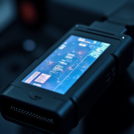 Owner-operator Samson performing a detailed vehicle inspection to diagnose check engine light issues.