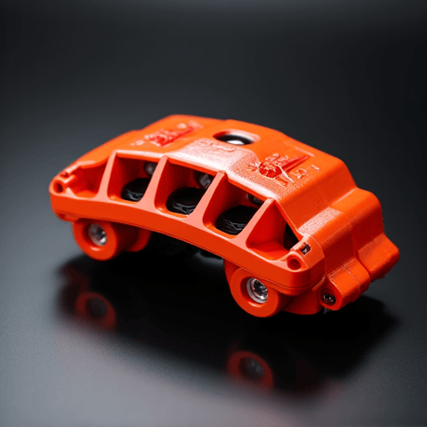 A completed brake caliper replacement, demonstrating the efficiency and speed of service provided by 916 Auto Repair for Gold River residents.