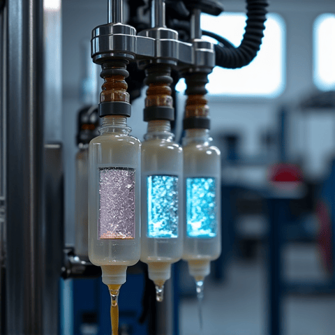 Technician performing a precise brake fluid flush service using state-of-the-art diagnostic equipment at our Gold River location.