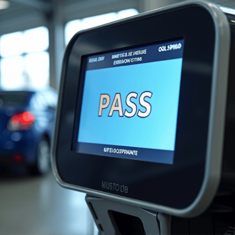 Certified technician performing a smog check on a vehicle in Fair Oaks using state-of-the-art diagnostic tools for compliance.